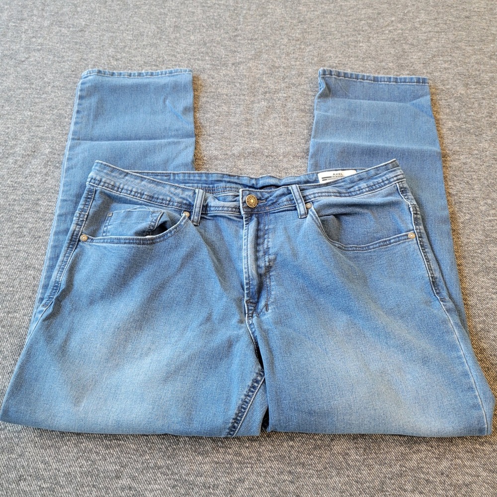 Buffalo David Bitton Axel Slim Stretch Jeans Mens 38x30 Medium Wash Blue Denim